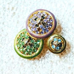 Vintage Monet Buttons Brooch